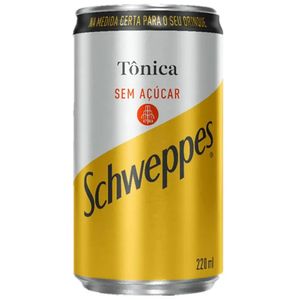 Água Tônica Sem Açúcar Schweppes 220ml Lata