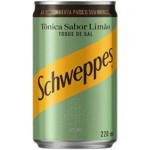 Água Tônica Sabor Limão com Toque de Sal Schweppes 220ml