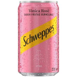 Água Tônica Schweppes Rosé Frutas Vermelhas 220ml Lata
