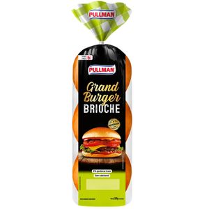 Pão para Hambúrguer Brioche Pullman Grand Burger Pacote 520g