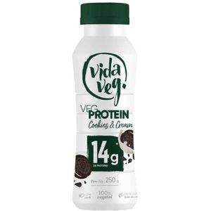 Iogurte De Cookies & Cream Proteico 14g De Proteína Vegprotein Vegano Vida Veg 250g