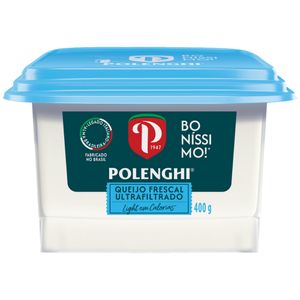 Queijo Frescal Ultrafiltrado Light Polenghi Pote 400g