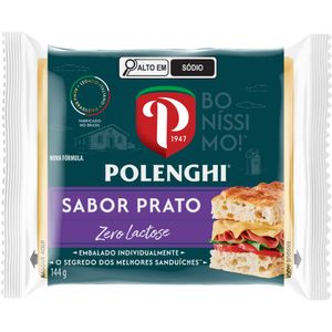 Queijo Processado UHT Prato Zero Lactose Polenghi 144g