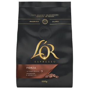 Café Torrado em Grãos Espresso Forza L'or Gourmet Pacote 500g