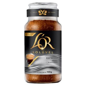 Café Solúvel em Pó Espresso L'or Vidro 100g