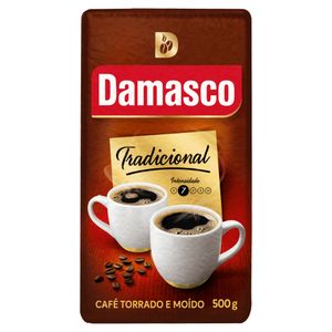 Café Torrado e Moído a Vácuo Tradicional Damasco Pacote 500g