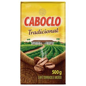 Café Torrado e Moído a Vácuo Tradicional Caboclo Pacote 500g