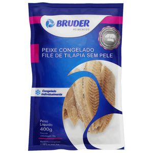 Filé De Tilápia Congelado sem Pele Bruder 400g