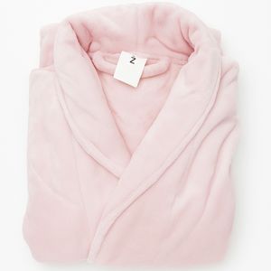 Roupão Tezor Flannel Rosa Manga Longa G
