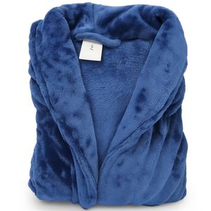 Roupão Tezor Flannel Azul E Manga Longa G