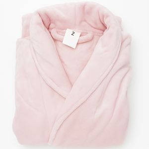 Roupão Tezor Flannel Rosa Manga Longa M