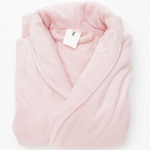 Roupão Tezor Flannel Rosa Manga Longa P