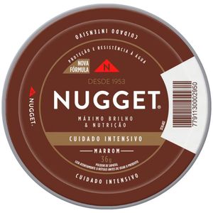 Polidor de Sapato Pasta Marrom Nugget Lata 36g