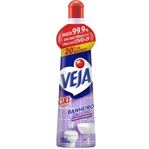 Desinfetante Banheiro Lavanda Veja Squeeze 500ml Grátis 20% de Desconto