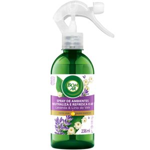 Neutralizador de Odores Lavanda & Lírio do Vale Bom Ar Frasco 236ml Borrifador	Neutralizador de Odores Lavanda & Lírio do Vale Bom Ar Frasco 236ml Bor