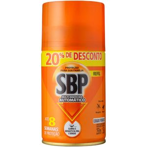 Multi-Inseticida Automático SBP Frasco 250ml Spray Refil Grátis 20% de Desconto