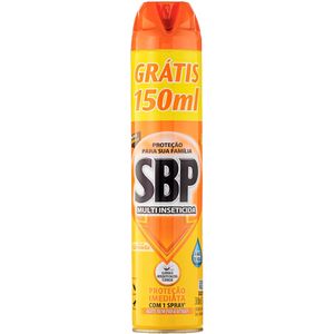 Multi-Inseticida Aerossol à Base de Água Óleo de Citronela SBP Frasco 450ml Spray Leve Mais Pague Menos