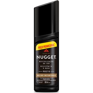 Polidor de Sapato Líquido Preto Nugget Frasco 60ml Preço Promocional