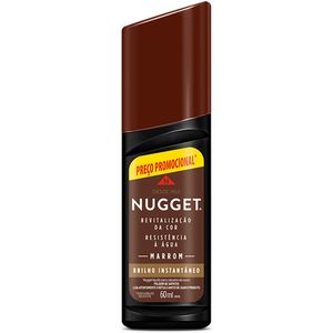 Polidor de Sapato Líquido Marrom Nugget Frasco 60ml Preço Promocional