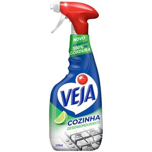 Limpador Desengordurante Cozinha Limão Veja Frasco 500ml Borrifador