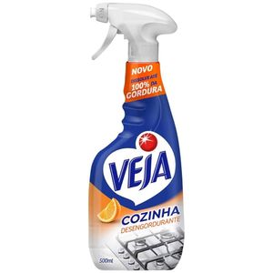 Limpador Desengordurante Cozinha Laranja Veja Frasco 500ml Borrifador