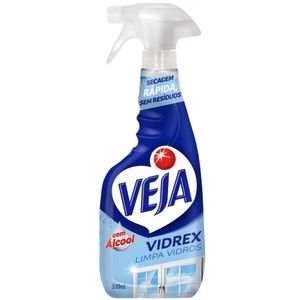 Limpa-Vidro Líquido Veja Vidrex Frasco 500ml Borrifador