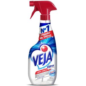 Limpa-Vidro Cristal Veja Vidrex Frasco 500ml Borrifador