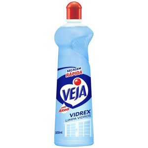 Limpa-Vidro Líquido com Álcool Veja Vidrex Squeeze 500ml