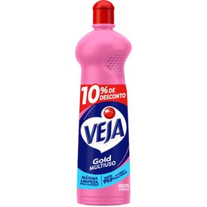 Limpador Multiuso Floral Veja Gold Squeeze 500ml Grátis 10% de Desconto