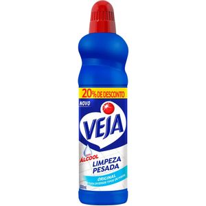 Limpador Limpeza Pesada com Álcool Original Veja Frasco 500ml Grátis 20% de Desconto