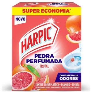 Neutralizador de Odores Pedra Perfumada Frutal Harpic Super Economia