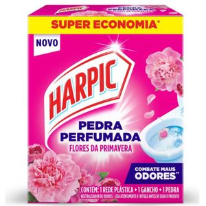 Neutralizador de Odores Pedra Perfumada Flores da Primavera Harpic Supereconomia