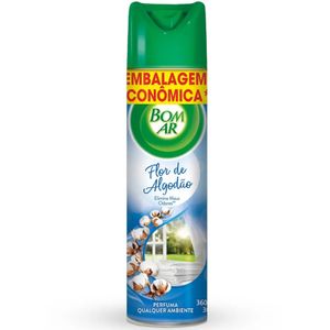 Neutralizador de Odores Flor de Algodão Bom Ar Frasco 360ml Spray Embalagem Econômica