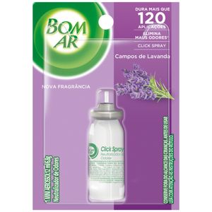 Neutralizador de Odores Campos de Lavanda Click Spray Bom Ar Blister 12ml Refil