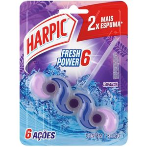 Detergente Sanitário Bloco Lavanda Harpic Fresh Power 6