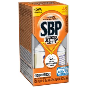 Repelente Líquido Elétrico SBP Caixa 32,9ml Refil