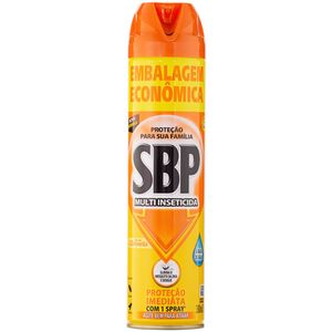 Multi-Inseticida Aerossol à Base de Água Óleo de Citronela SBP Frasco 380ml Spray Embalagem Econômica