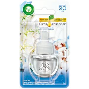 Odorizador de Ambiente Lírio Branco & Algodão Bom Ar Air Wick Blister 16ml Refil