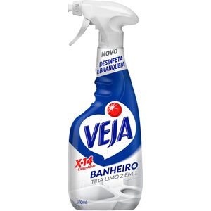 Desinfetante Banheiro Tira-Limo Veja X-14 Frasco 500ml Borrifador