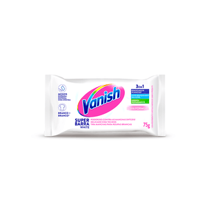 Tira-Manchas Barra Roupas Brancas Vanish White Flow Pack 75g
