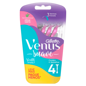 Aparelho De Depilar Gillette Venus Simply 3 Leve 4 Pague 3