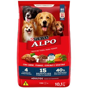 Alimento Para Cães Adultos Carne, Frango, Cereais E Vegetais Purina Alpo Pacote 10,1kg