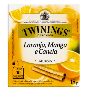 Cha Twinings 18g Laranja/Manga/Canela