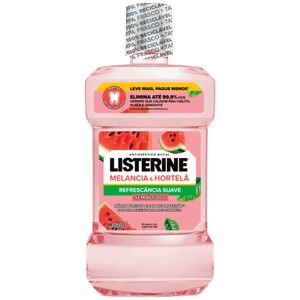Enxaguante Bucal Zero Álcool Melancia & Hortelã Listerine Frasco 1l Leve Mais Pague Menos