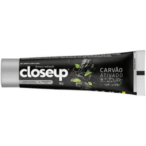 Gel Dental Carvão Ativado Menta Closeup Branco Radiante Caixa 60g