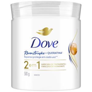 Máscara 2 Em 1 Dove Reconstrução + Aminoácido Pote 500g