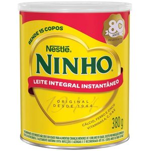 Leite Em Pó Instantâneo Integral Ninho Lata 380g Grátis 10%