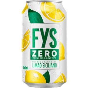 Refrigerante Limão-Siciliano Zero Açúcar Fys Lata 350ml