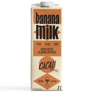Bebida Vegetal Banana Sabor Cacau Banana Milk 1l