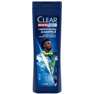 Shampoo Anticaspa Vini Jr. Clear Men Hidratação Campeã Frasco 400ml